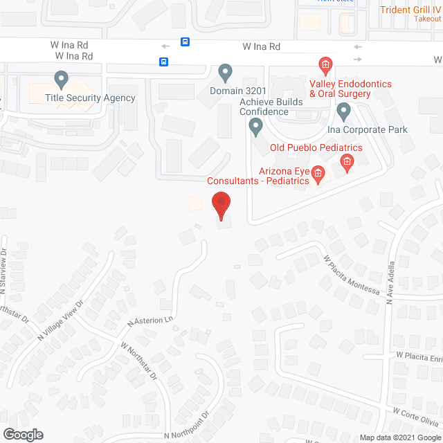 Map of the neighborhood around Asterion Acres LLC