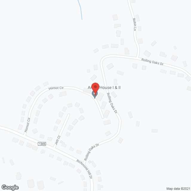 Map of the neighborhood around Angel House V