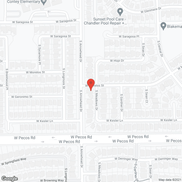 Map of the neighborhood around Ana's Haven Adult Homecare