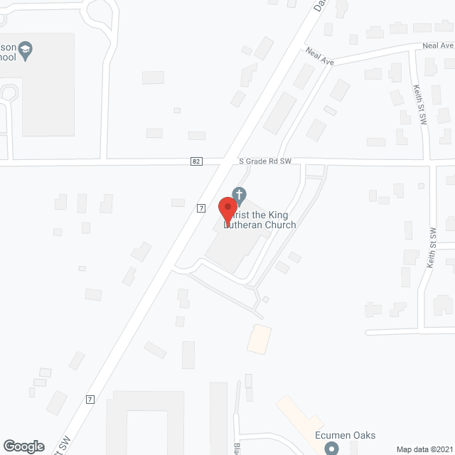 Map of the neighborhood around Woodstone Senior Living