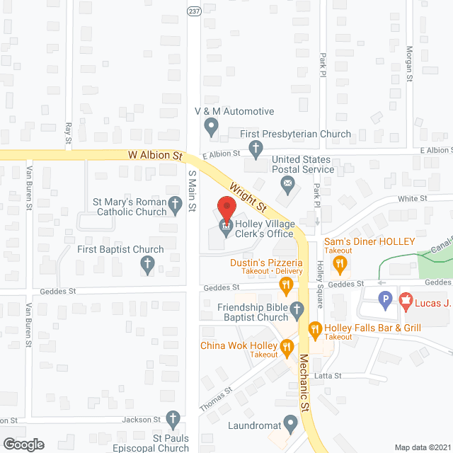 Map of the neighborhood around Holley Gardens
