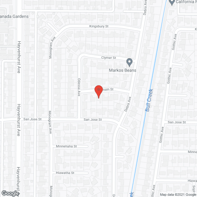 Map of the neighborhood around A-1 Ascended Senior Care