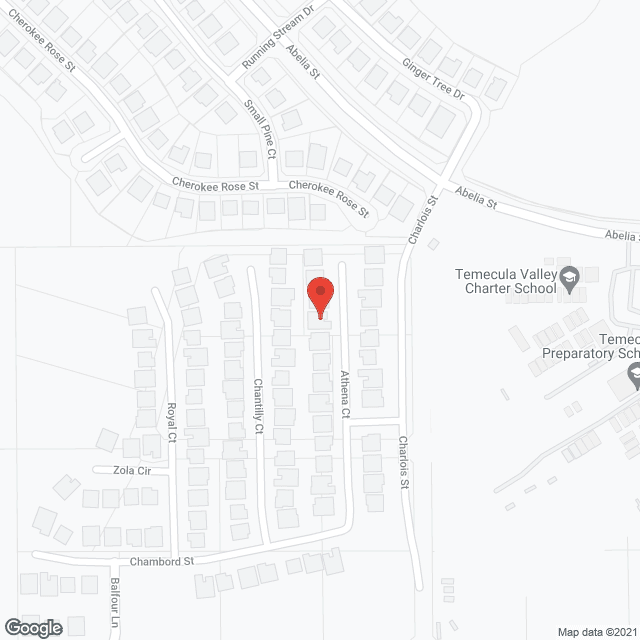 Map of the neighborhood around Silver Moon Assisted Living II
