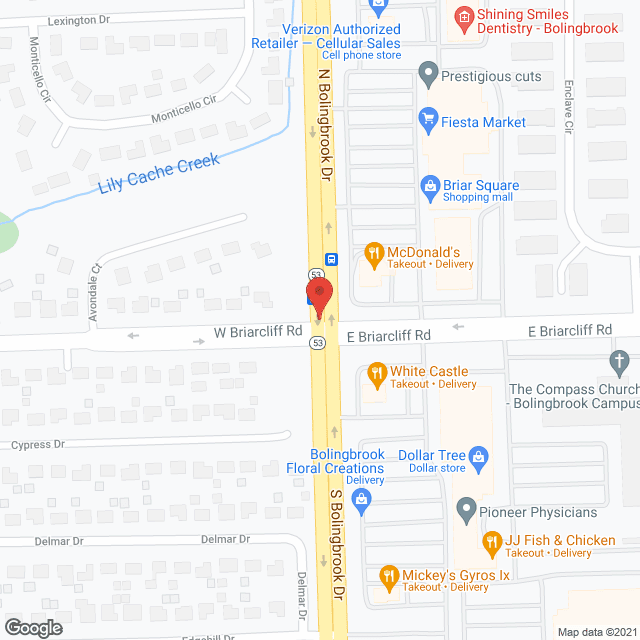 Map of the neighborhood around Ignite Christian Health Care Bolingbrook