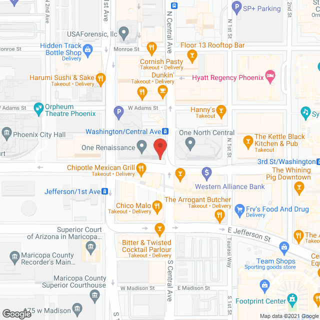 Map of the neighborhood around Abundant Hills