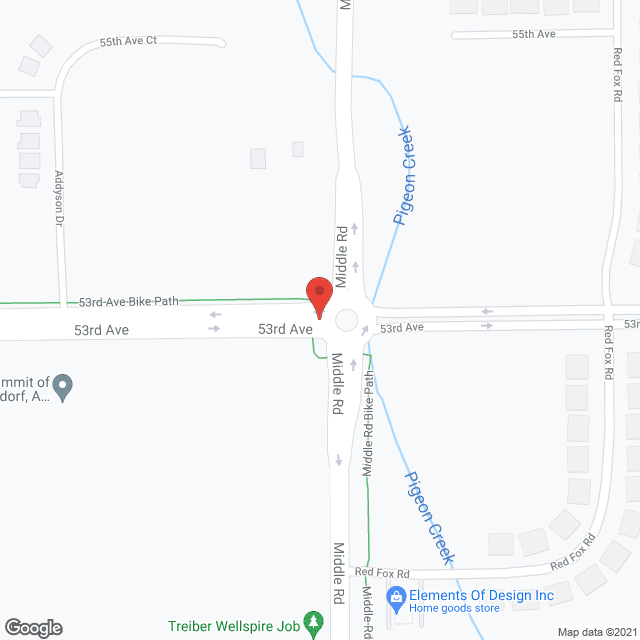 Map of the neighborhood around The Summit of Bettendorf