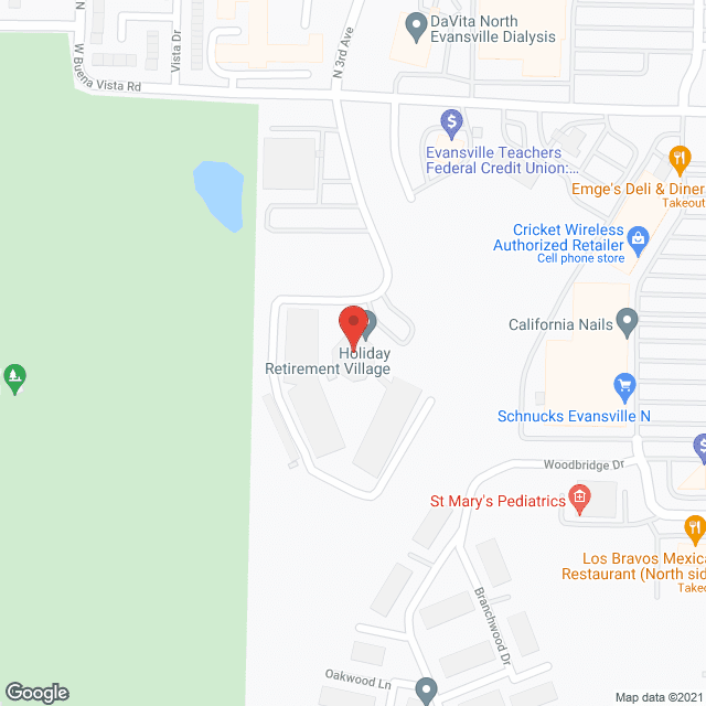Map of the neighborhood around The Village at Holiday