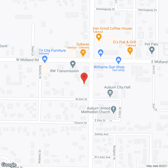 Map of the neighborhood around Auburn Heights Assisted Living