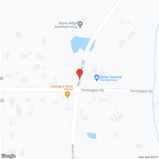 Map of the neighborhood around StoneRidge of Farmington