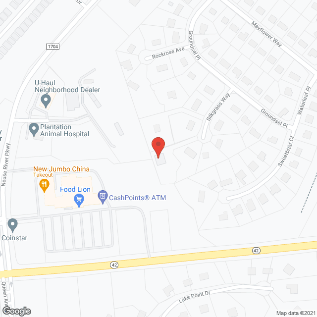 Map of the neighborhood around The Enclave