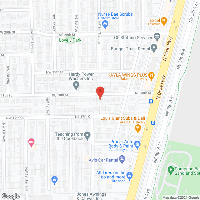 Map of the neighborhood around A and D Tender Loving Care