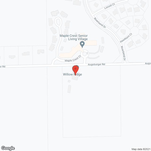 Map of the neighborhood around Willow Ridge