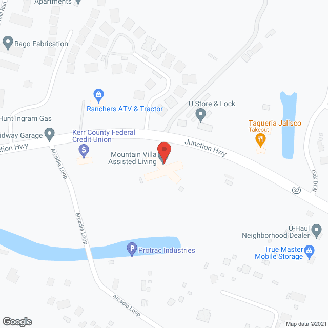 Map of the neighborhood around Mountain Villa Assisted Living