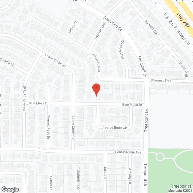 Map of the neighborhood around Sundance Village Residential