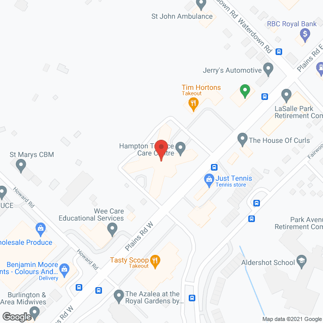 Hampton Terrace LONG TERM CARE in google map