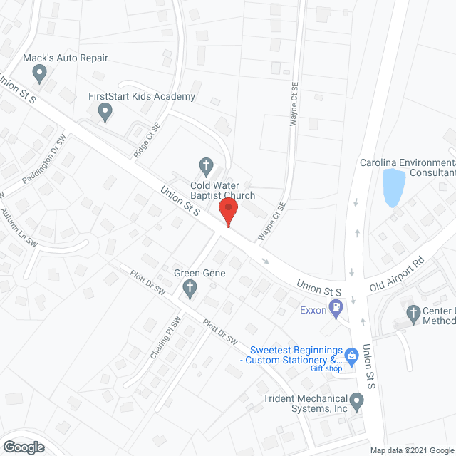 Map of the neighborhood around Suburban Guardianship