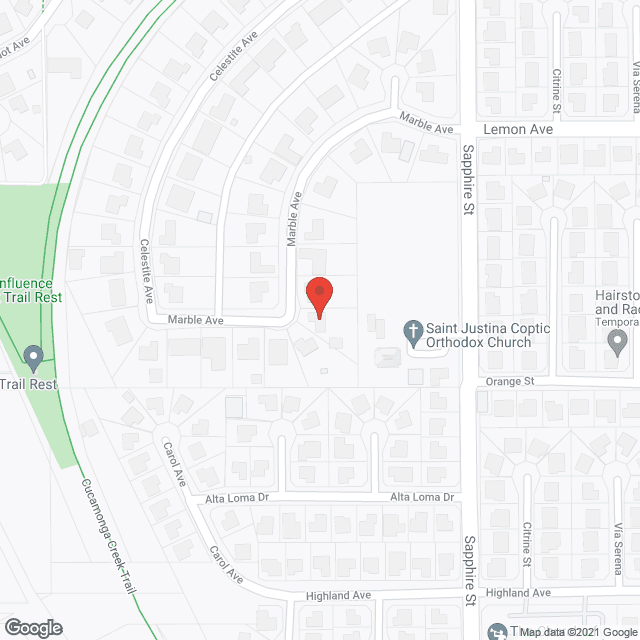 Map of the neighborhood around Angel Hands Manor