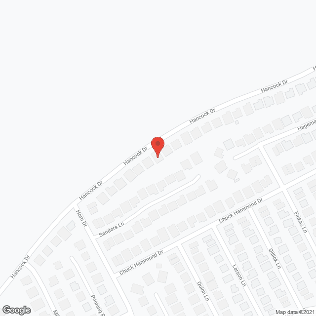 Map of the neighborhood around Loving Place