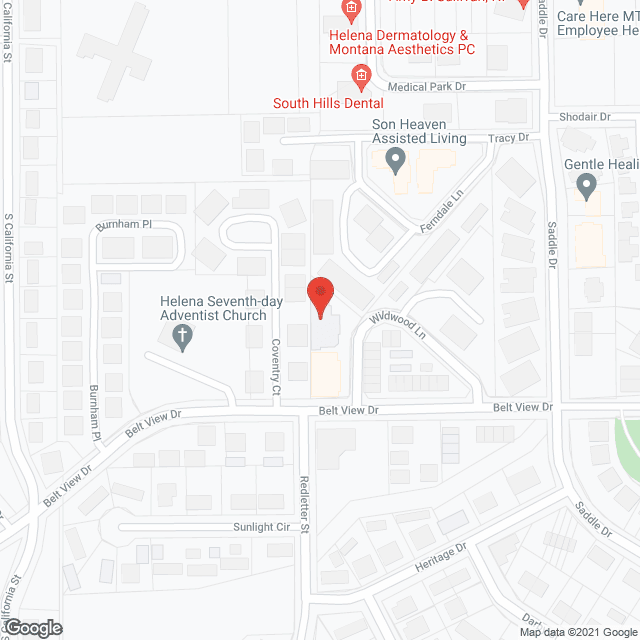 Map of the neighborhood around Rosetta Assisted Living-Helena I