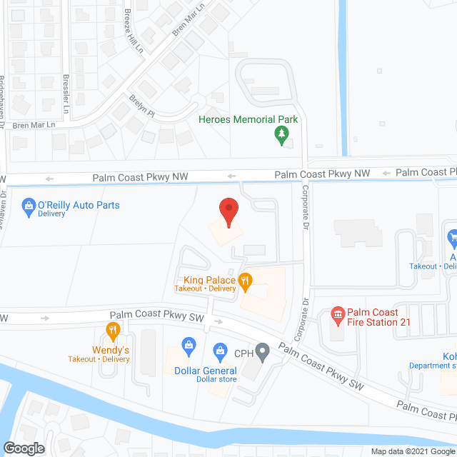 Map of the neighborhood around Market Street Palm Coast
