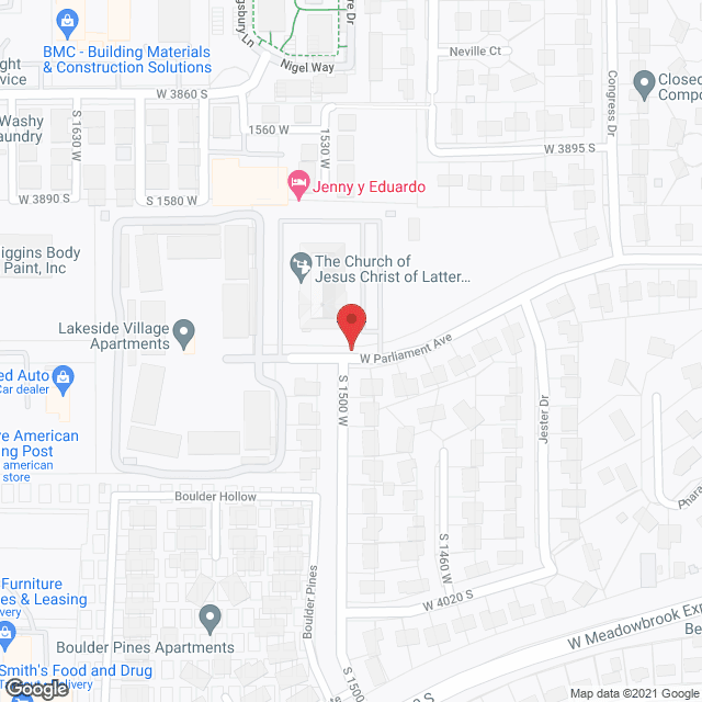 Map of the neighborhood around Lakeside Village Apartments