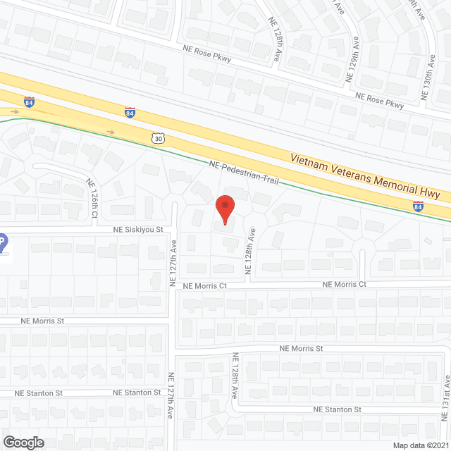 Map of the neighborhood around Gemeda Adult Home