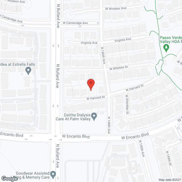 Map of the neighborhood around Harvard House of Care
