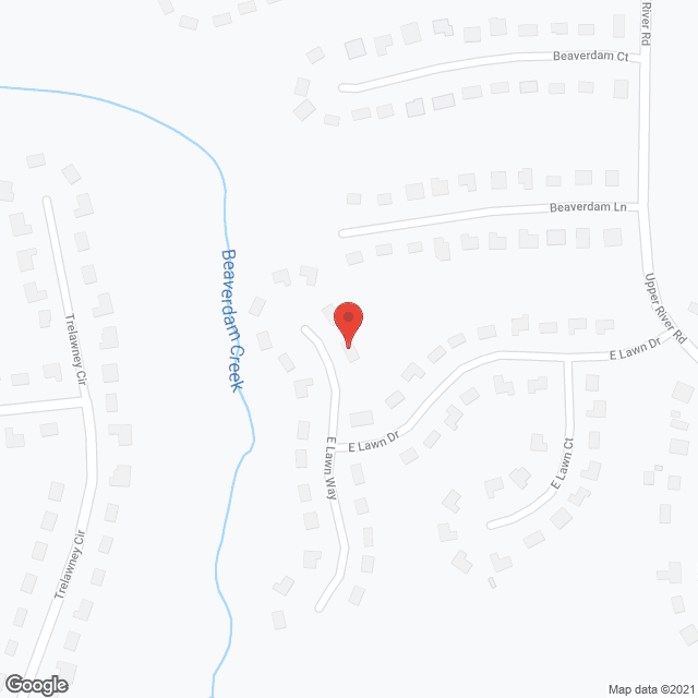 Map of the neighborhood around Niecy's House