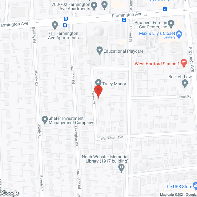 Map of the neighborhood around Tracy Manor III