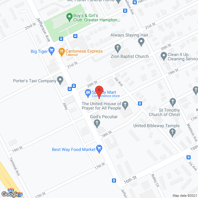 Map of the neighborhood around Heart and Soul ALF