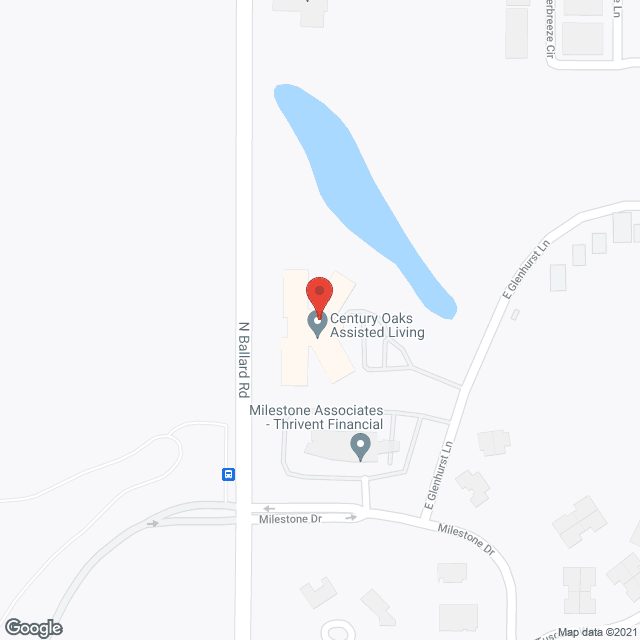 Map of the neighborhood around Century Oaks Assisted Living