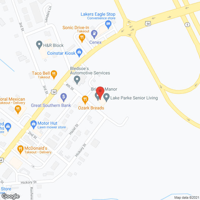 Map of the neighborhood around Lake Parke Senior Living