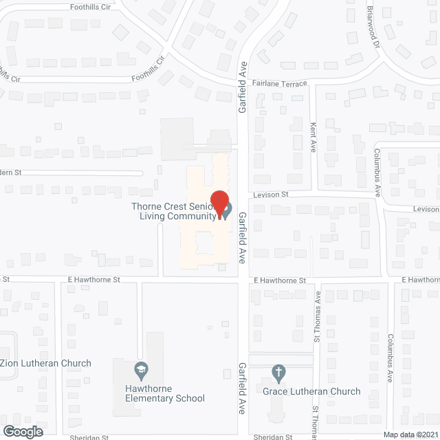 Thorne Crest Retirement Community in google map