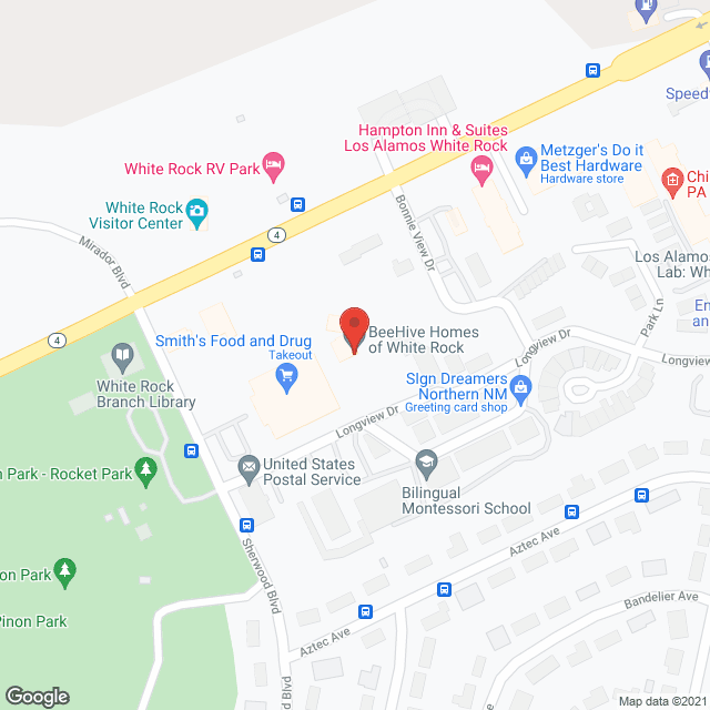 Map of the neighborhood around Beehive Homes of White Rock