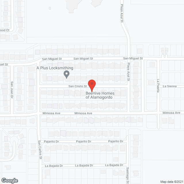 Map of the neighborhood around Beehive Homes Of Alamogordo