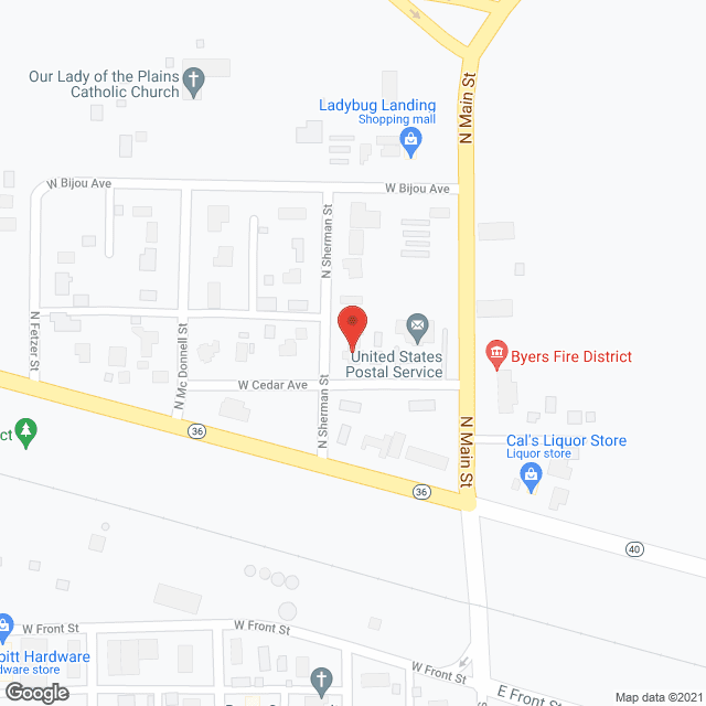 Map of the neighborhood around Aspen Grove Assisted Living