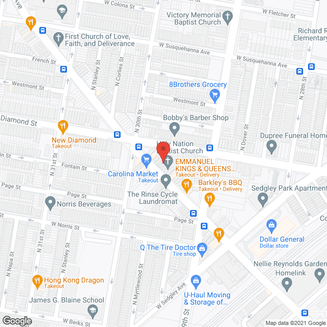 Map of the neighborhood around Whitemarsh Villas