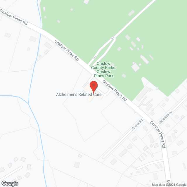 Map of the neighborhood around Cardinal Care of Jacksonville