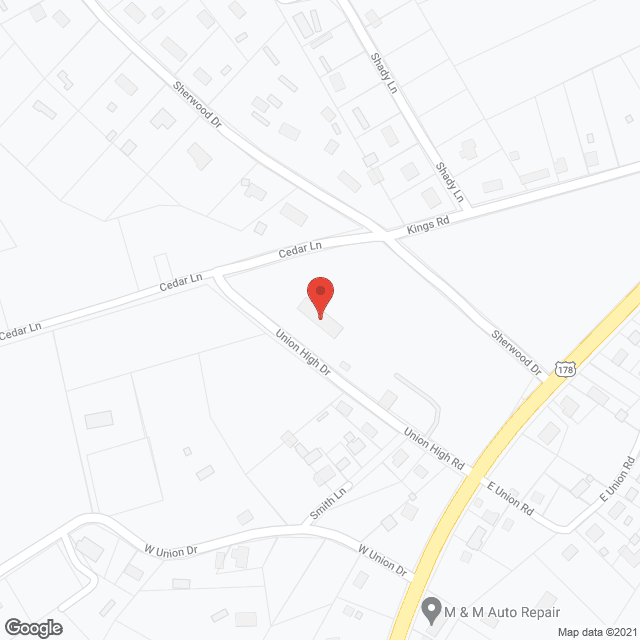 Map of the neighborhood around Rocky River Baptist Association Residential C