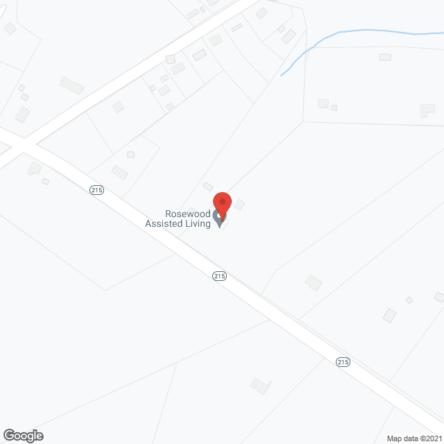 Map of the neighborhood around Rosewood Assisted Living