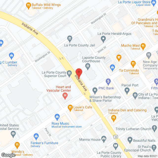 Map of the neighborhood around Maple City Square