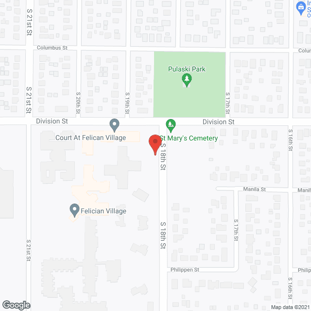 Map of the neighborhood around The Villa