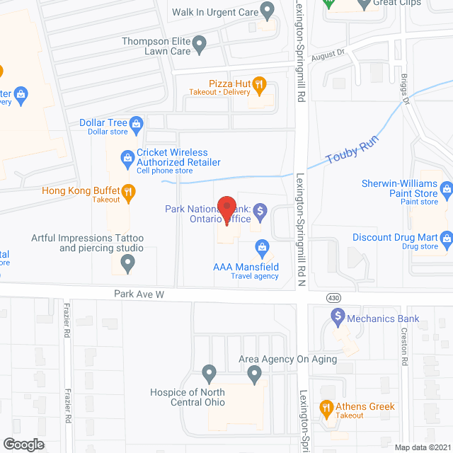 Map of the neighborhood around Ontario Pointe