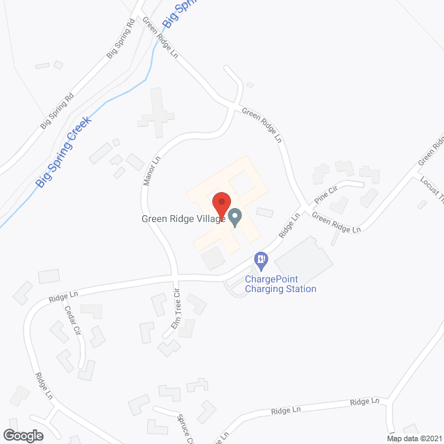 Map of the neighborhood around Gilliland Manor
