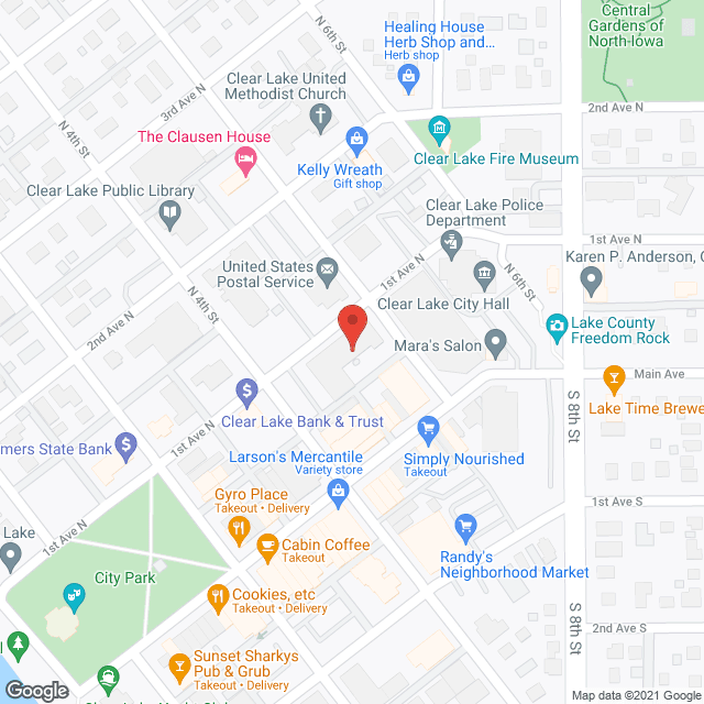 Map of the neighborhood around Lake Plaza Apartments