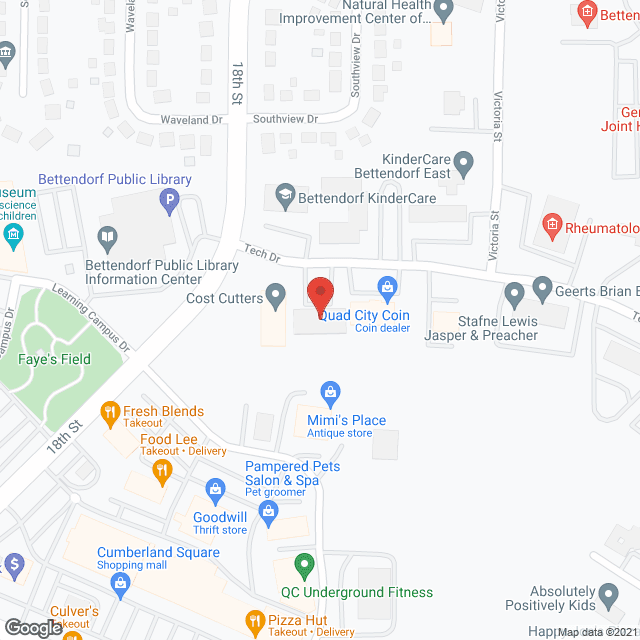 Map of the neighborhood around Cumberland House
