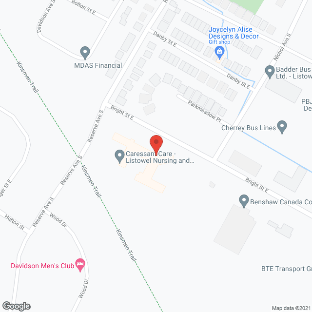 Caressant Care - Listowel in google map