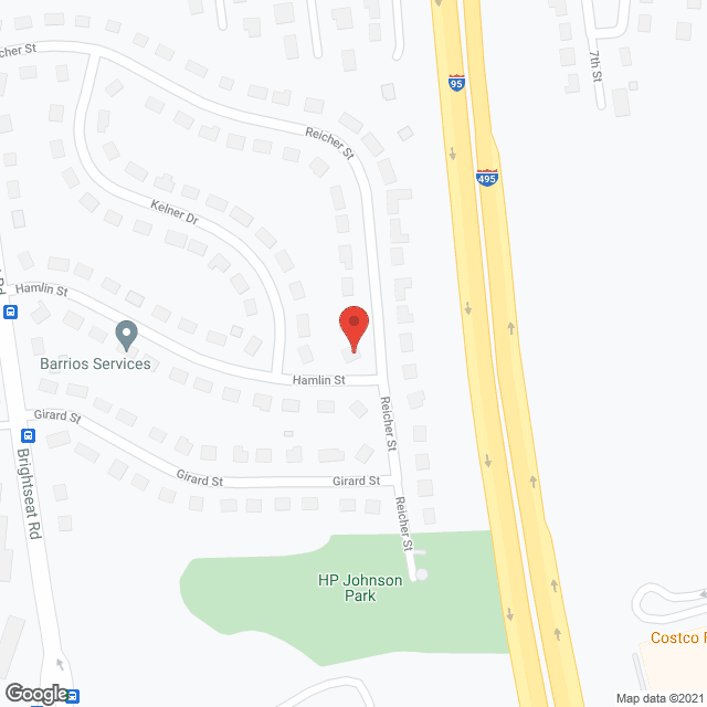 Map of the neighborhood around The Center for Care and Compassion