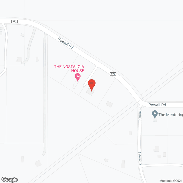 Map of the neighborhood around The Hacienda house