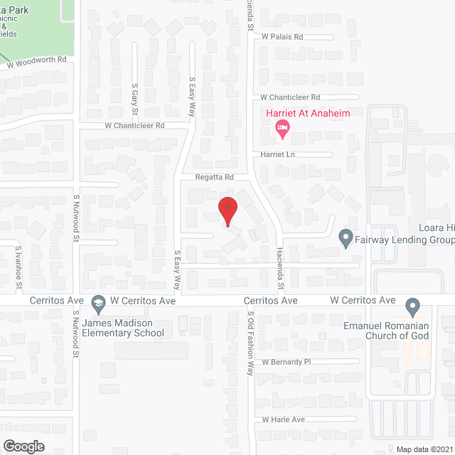 Map of the neighborhood around Better Living manor II